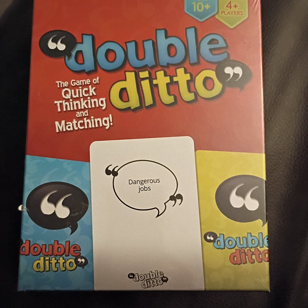 NIB double ditto card game